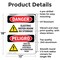 Signmission Electric Meter Room No Storage Bilingual Danger Sign, Aluminum, 12in W x 18in L, 2PK OS-2PACK-DS-A-1218-VS-1192 - alternate 4